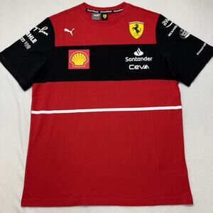 PUMA Scuderia Ferrari 2022 Leclerc Men's Large Replica T Shirt #16 Formula 1